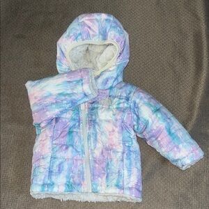 The North Face Pastel Tie-Dye Puffer Jacket